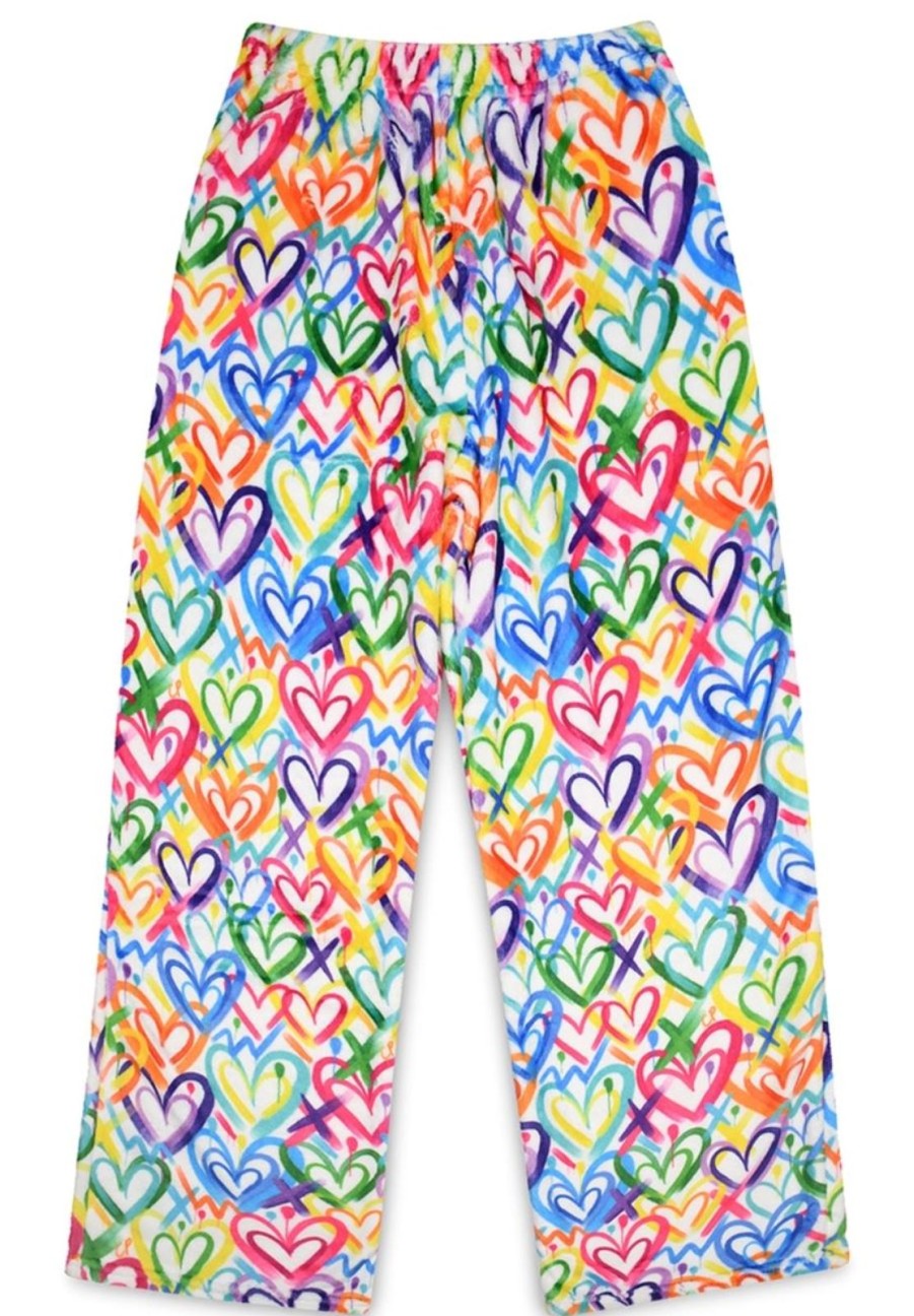 Tween Iscream | Colorful Hearts Plush Pants