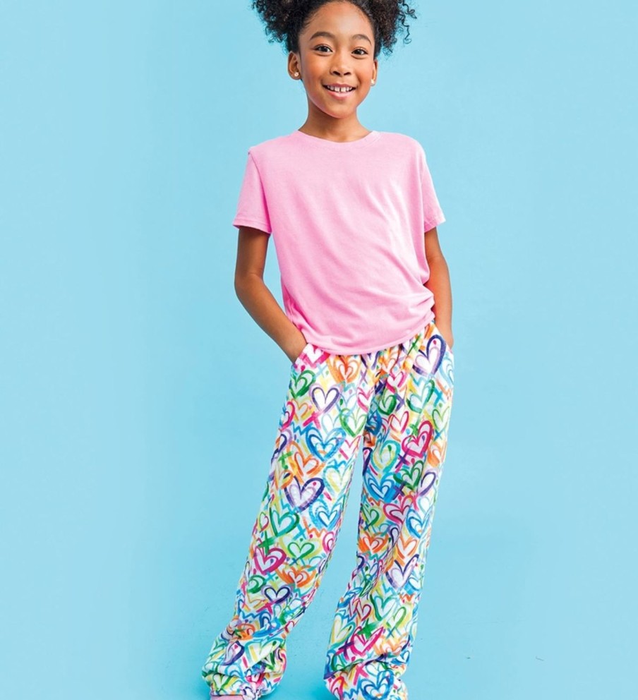 Tween Iscream | Colorful Hearts Plush Pants