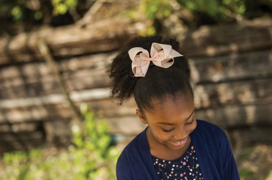 Accessories Bows Arts | Dusty Blue Linen Bow