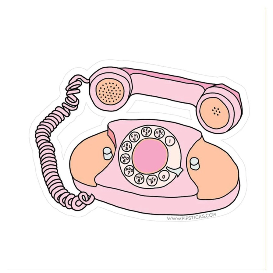 Lifestyle Pipsticks | Retro Phone Vinyl Sticker