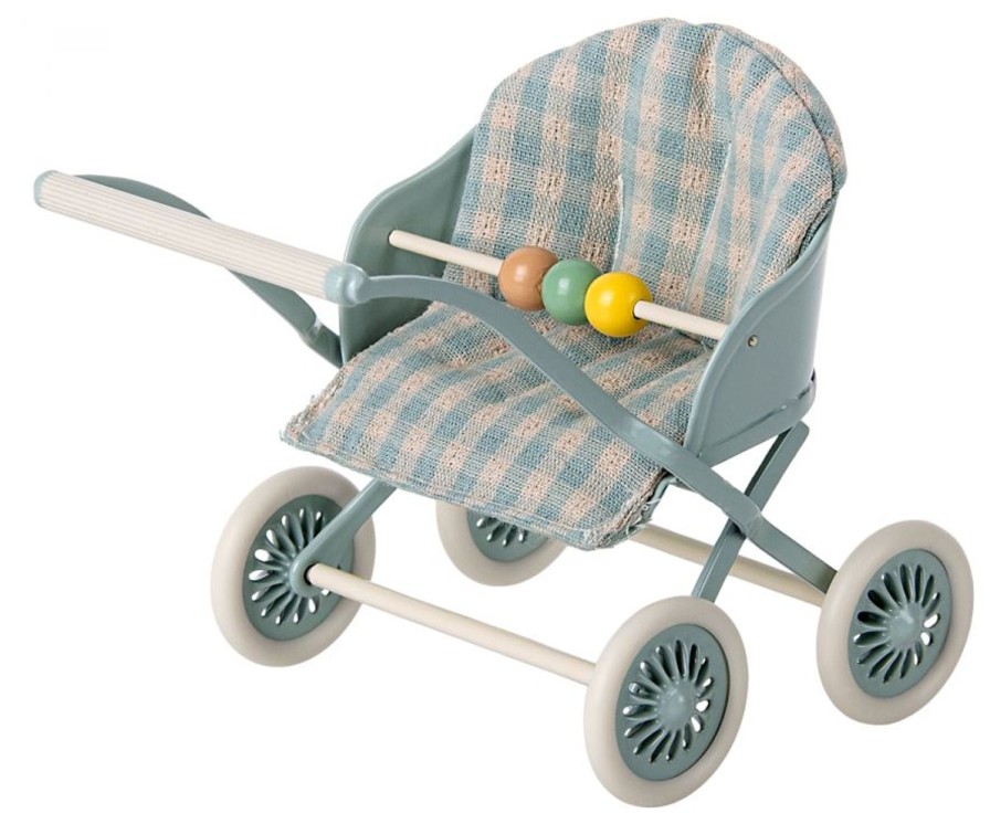 Lifestyle Maileg | Baby Mice Stroller-Mint